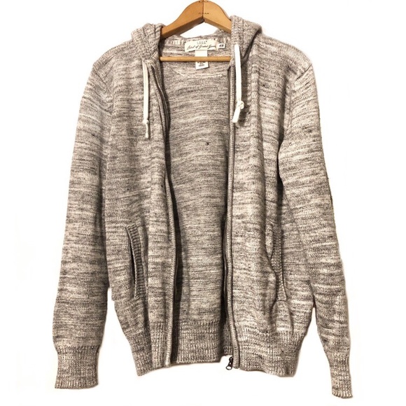 H&M Tops - H&M Zip-up Hoodie Cardigan Grey